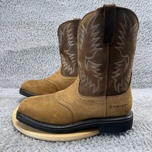 Ariat Brown and Tan Cowboy Boots